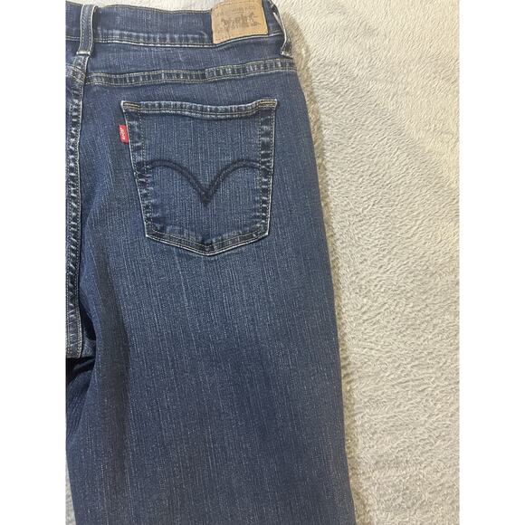 Levi’s Women’s 512 Perfectly Slimming Bootcut Jeans Size 16 Short Dark Wash - Picture 5 of 9